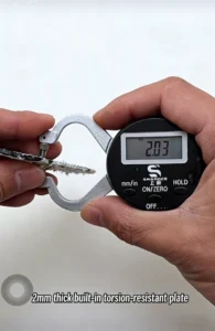 2mm thick built-in torsion-resistant plate