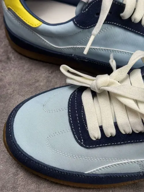 Alexander McQueen Flexion Runner Light Blue Yellow Luxury Retro Sneakers