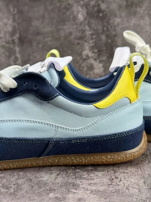 Alexander McQueen Flexion Runner Light Blue Yellow Luxury Retro Sneakers