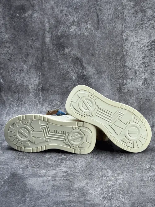 GCDS Platform Sneakers with Plush Charms Off-White Streetwear Shoes