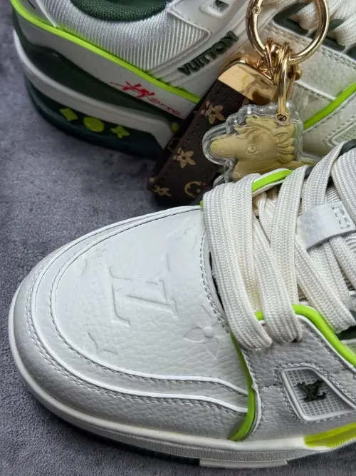 Louis Vuitton LV Trainer Year of the Horse White Green Lime Luxury Sneakers