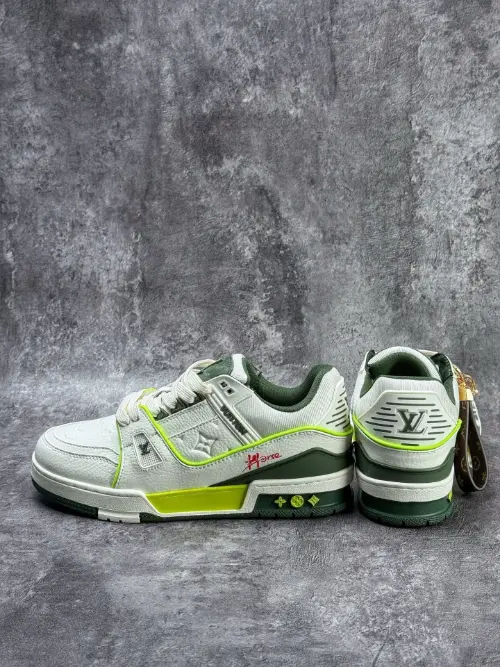 Louis Vuitton LV Trainer Year of the Horse White Green Lime Luxury Sneakers