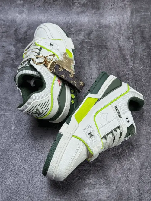 Louis Vuitton LV Trainer Year of the Horse White Green Lime Luxury Sneakers