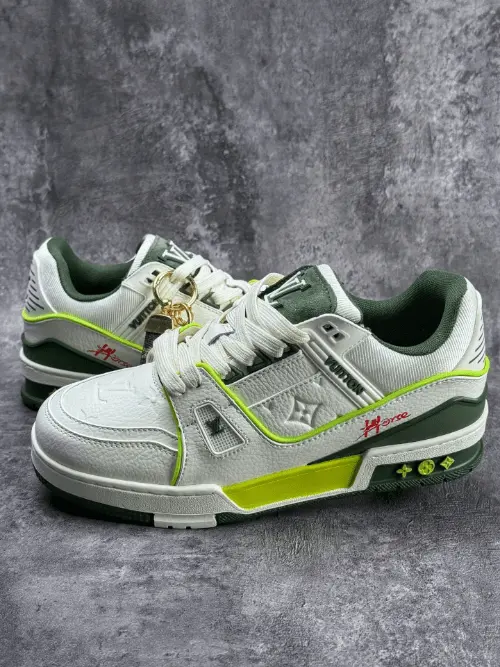 Louis Vuitton LV Trainer Year of the Horse White Green Lime Luxury Sneakers