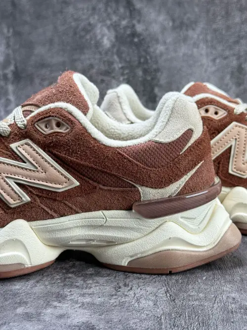 New Balance 9060 Mushroom Brown Retro Platform Sneakers