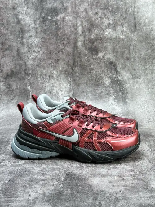 Nike V2K Run Metallic Burgundy HJ4497-600 Retro Chunky Sneakers
