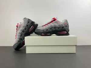 Classic UNDEFEATED x Nike Air Max 95 in grey and red colorway