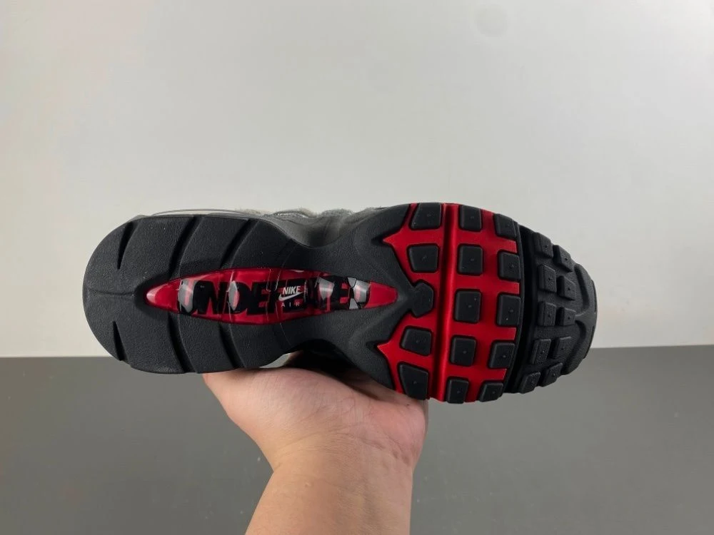 Classic UNDEFEATED x Nike Air Max 95 in grey and red colorway