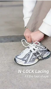 N-LOCK Lacing Fit the foot shape