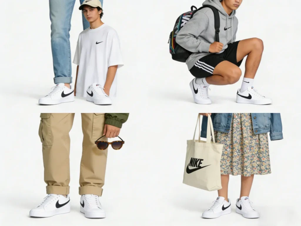 Stylish Outfit Ideas to Wear the Nike Court Vision Low