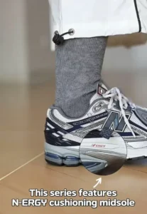 This series features N-ERGY cushioning midsole