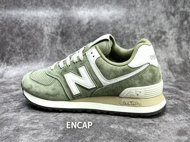 New Balance 574’s iconic ENCAP cushioning midsole, designed for stable, all-day comfort