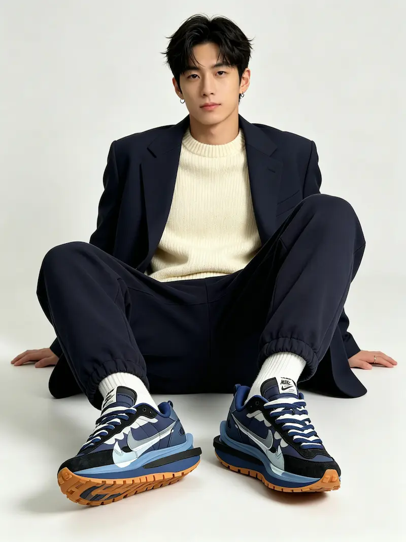 Grunge Fall Athleisure (Seoul sneaker blogger @kicksdaily_seoul)