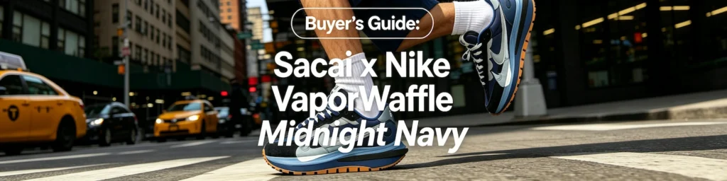 Sacai x Nike VaporWaffle Midnight Navy